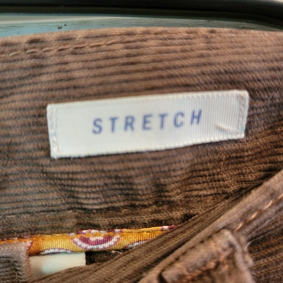 Y2K Old Navy Brown Corduroy Flare Jeans Pants - Picture 4 of 6